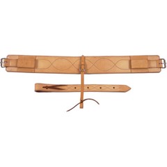 Western Natural Leather 4.0″ Wide x 36.0″ Long Girth With off Billets