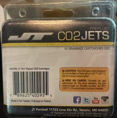JT 12gram CO2 Cartridges – 15ct Silver