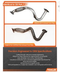 VIMLUK Exhaust Flex Pipe 2012-2016 Chevy Sonic