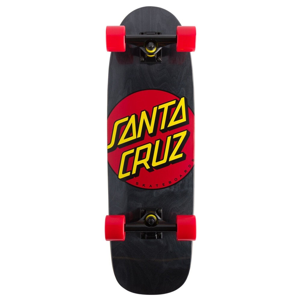 Santa Cruz Skateboard Classic Dot Street Cruiser Black/Red 8.79″ x 29.05″
