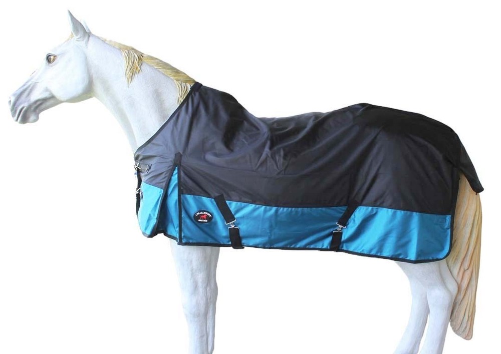 Challenger 1680D Turnout Waterproof Rain Light-Weight Sheet Horse Blanket