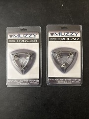 Muzzy Trocar 100gr 3-Blade Fixed Broadheads Archery Hunting – 2 Pack NEW