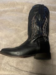 Tecovas Men’s Black Leather Western Cowboy Boots, US 8D, MPN 279272 S 1121