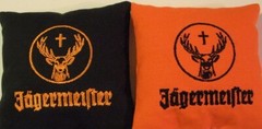 Eight Quality Cornhole Bags – Jägermeister – Whole Corn or Pellets