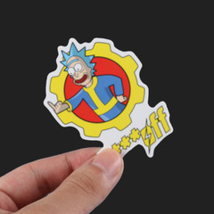 100pcs Rick and Morty Stickers Funny Cartoon Waterproof Stickers Vinly VSCO