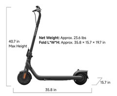 Segway DLX 2 Kids Electric Kick Scooter, 12.4 mph , 9.3 mi Range | Age 8+