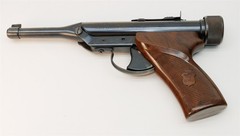 Nice! Hy-Score 800 Blued Rifled Barrel .22 Cal Single Shot Target Pellet Pistol