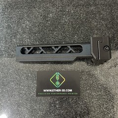 Carbon Fiber Airsoft Skeletonized Picatinny Stock Tube Adapter