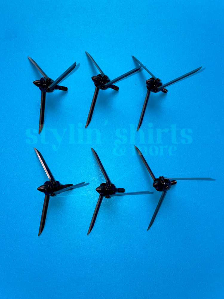 Turkey Head Hunting Point Archery Fixed Three Blade Broadheads 125 Grain 3 3/4″