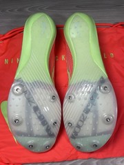 Nike Air Zoom Maxfly 2 Bright Crimson Lime Track Spikes Mens Size 14 FD8395-600