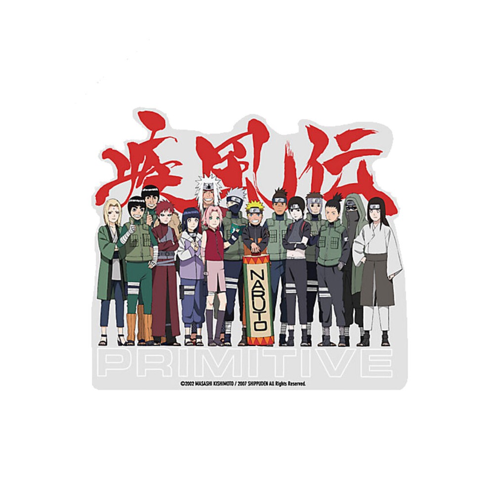 Primitive x Naruto «Leaf Village» Adhesive Decal (Clear) Sticker Collectible