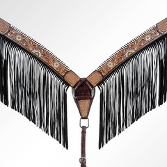 AD American Darling ADPAF124-BC Western Horse Floral Breast Collor Genuine