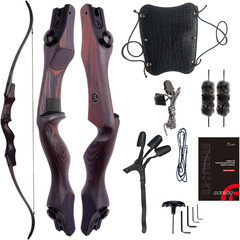 Hermit X8 ILF Takedown Recurve Bow 60-62″ for Hunting & Practice, 25-60lbs RH