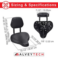 Bike Saddle Seat with Backrest – Soft Comfort Bicycle Seats for Men/Women