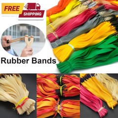20 Flat Rubber Bands Slingshot Hunting Catapult Replacement Elastic Tapered Band