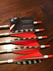 24 Reflective White Arrow Wrap Strips for above/below fletchings – SHINES BRIGHT