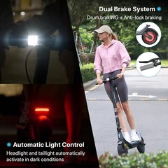 Electric Scooter Adult Folding E-Scooter 350W Long Range 25KM/H Fast Speed w/APP