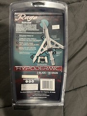 Rage R39100 Hypodermic 2 Blade 100 Grain Broad Heads – 3 Pack