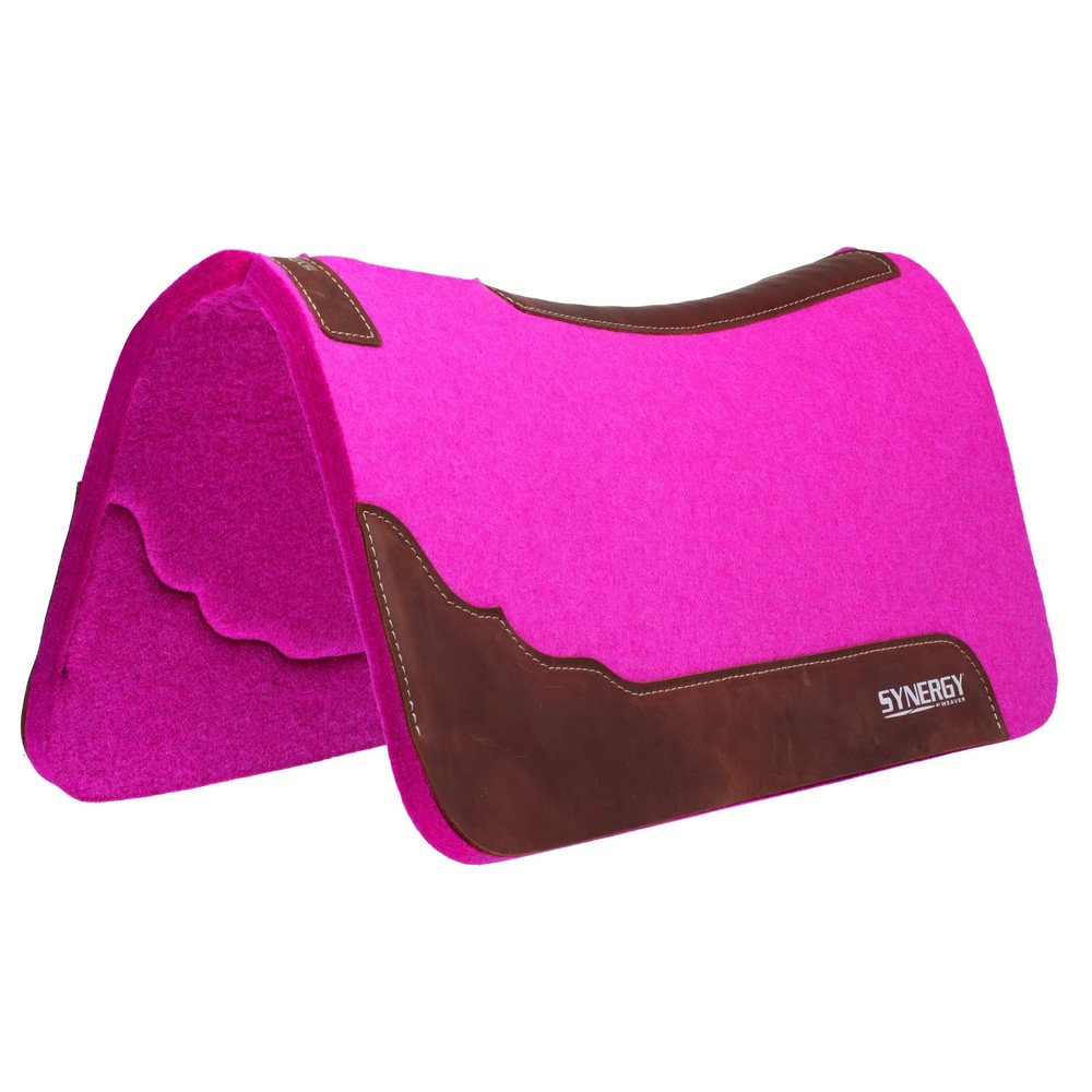 Weaver Leather Synergy Contoured Steam Pressed Merino Wool Felt Saddle Pad –