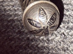 Antique Silver Circassian Riding Crop Nagaika with Concealed Blade 1890 To 1910