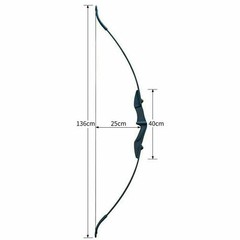 40lbs Archery 57inch Takedown Youth Recurve Bow Hunting Right Left Hand Long Bow