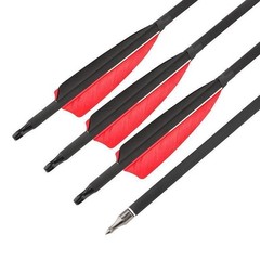 12pcs 30″ Carbon Arrows SP500 4″ Real Turkey Feathers Hunt Arrows Target Archery