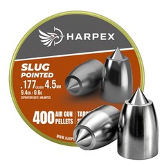 Harpex Airgun pellets Slug Pointed .177 / 4.5mm Cal 9.4gr/0.6g – High Acuraccy
