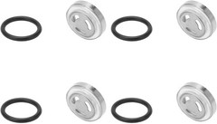 4PCS 18mm Brake Master Cylinder Sight Glass Lens Reservoir Window Gasket Kit
