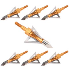 Archery 3 Fixed Blade 100Grain Arrow Head Tip with Case+Broadheads Wrech