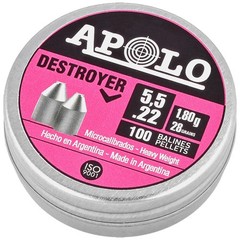 Apolo Destroyer Slug .22 Cal Air Gun Pellets .22 Caliber, 28 Grain, 100 Count