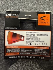 CRBN C-Spec ZERO lens. Midlight: Rose Fade-Red Mirror. BNIB!