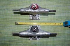 Vintage INDEPENDENT TRUCK PAIR OF SKATEBOARD TRUCKS 7.6″ -Used Made in USA