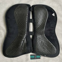 Acavallo AC214 Spine Free Gel & Memory Foam Half Pad Black Large Size 2 New