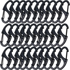 Small Carabiner Clips 1.6 inch41mm Metal Double Sided Spring Gate Snap Hooks …
