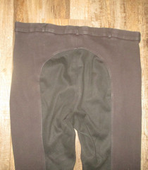 TUFFRIDER mens SZ 36 b;ack COTTON FULL SEAT EQUESTRIAN riding pants