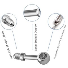 3AN Male to 10mm 3/8″ Banjo Stainless Steel Brake Hose Fitting 3AN-Straight