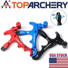 Compound Bow Release 4-Finger Adjustable Can Rotate 360° Thumb Release Archery