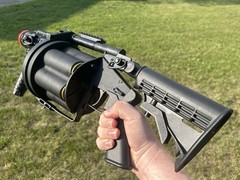 M32 ICS MGL Full Size Airsoft Revolver Grenade Launcher With 12 40mm Shells