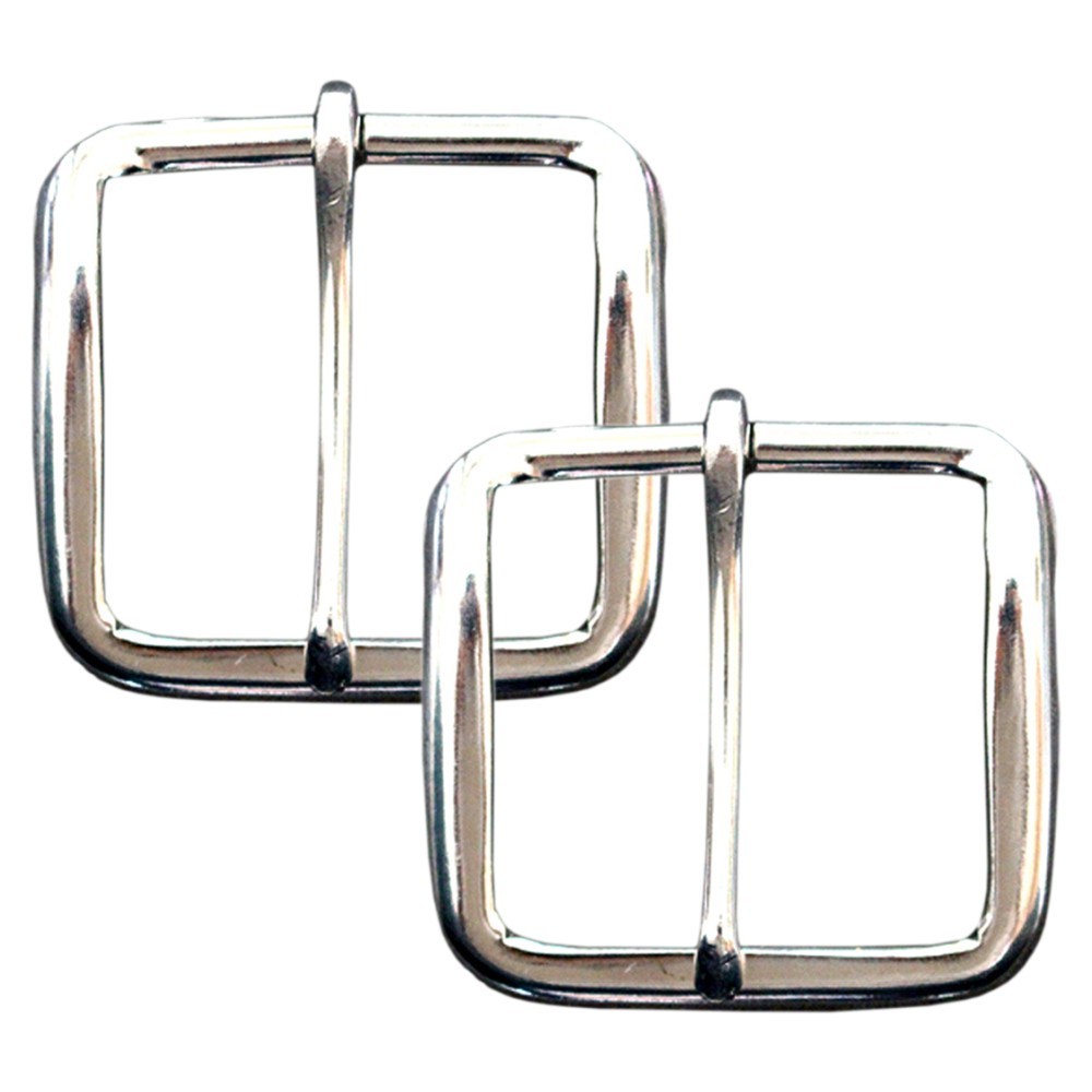 Pack Of 2 1-1/2 In Horse Tack Hardware Wire Belt Buckle Nickel Plated