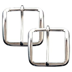 Pack Of 2 1-1/2 In Horse Tack Hardware Wire Belt Buckle Nickel Plated