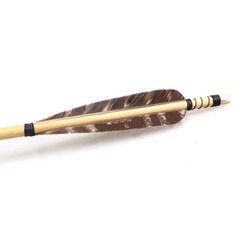 6/50pcs 31″ Wooden Arrows Arrowheads Wood Shaft Handmade Bow Hunting 5″ Feather