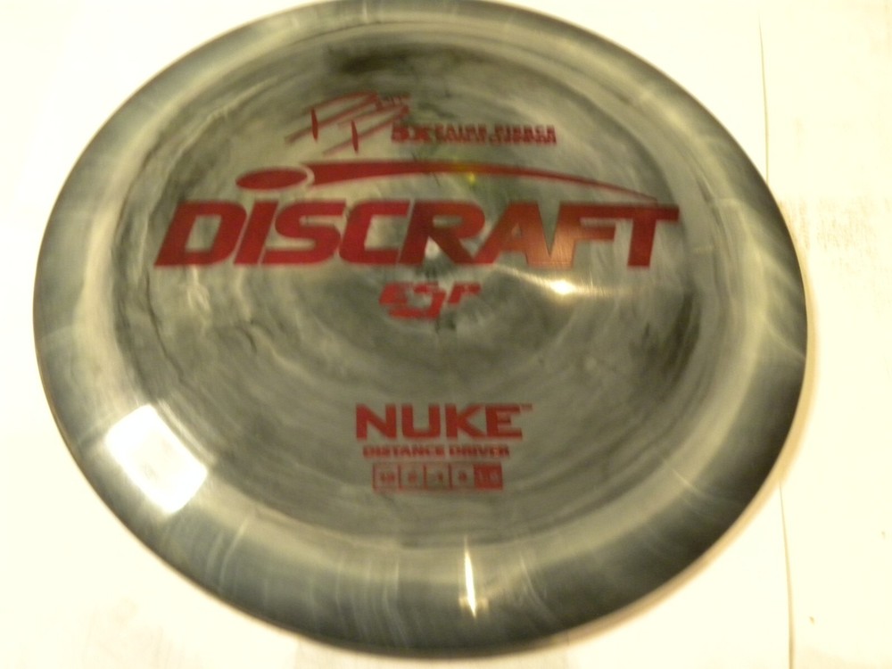 Discraft ESP Nuke 1.6 174 gram golf disc swirly 5x Paige Pierce stamp