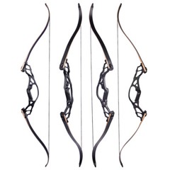 62″ Takedown Recurve Bow 30-60lbs Archery Aluminum Riser Bow Hunting Target