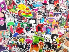 500 New Random Skateboard Stickers bomb Laptop Luggage Decals Dope Sticker Lot
