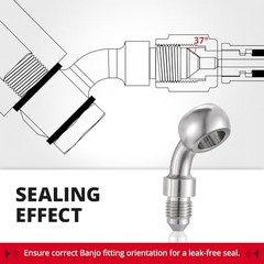AN3-10.2mm Banjo Stainless Steel Brake Hose – AN3-10.2mm Male to 10.2mm Banjo
