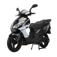 X-PRO Fiji 200 Scooter Gas Moped with 13″ Aluminum Wheels, Electric/Kick Start