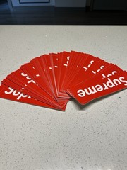 Supreme Red Box Logo Sticker | 100% Authentic | Seasons SS17-FW21 | SameDay Ship