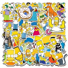 25 Piece Mix Lot 2” Simpsons Stickers Water Bottles, Waterproof Vinyl
