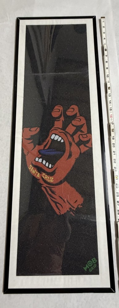 SANTA CRUZ X MOB SCREAMING HAND JIM PHILLIPS ARTWORK GRIPTAPE FROM 2013 9X33 RED