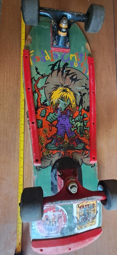 1988 Vintage Alva Freddie Smith Skateboard Used Fun Size Rare Good Condition